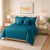 8 Pcs Comforter Set  ZINC STRIPE ( light weight filling )